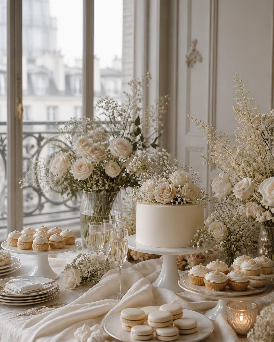 Baby shower à la décoration délicate et élégante